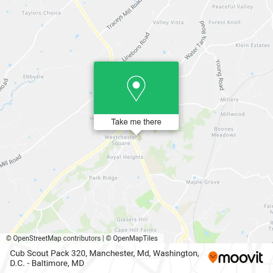 Cub Scout Pack 320, Manchester, Md map