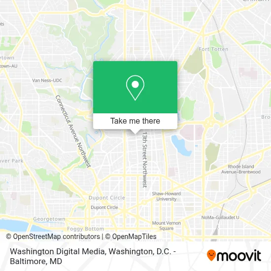 Washington Digital Media map