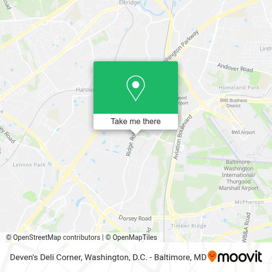 Deven's Deli Corner map