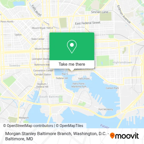 Morgan Stanley Baltimore Branch map