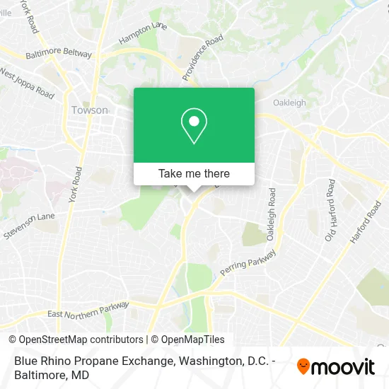 Blue Rhino Propane Exchange map