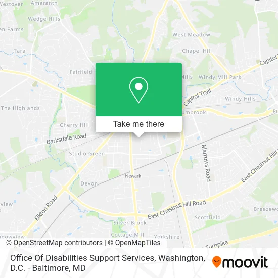 Office Of Disabilities Support Services map