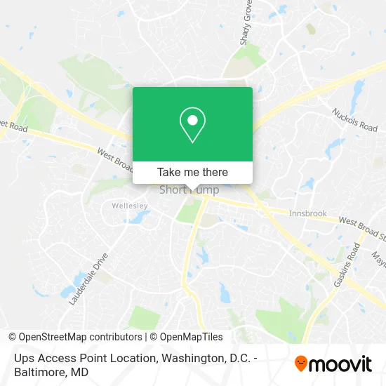 Ups Access Point Location map
