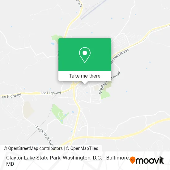 Claytor Lake State Park map