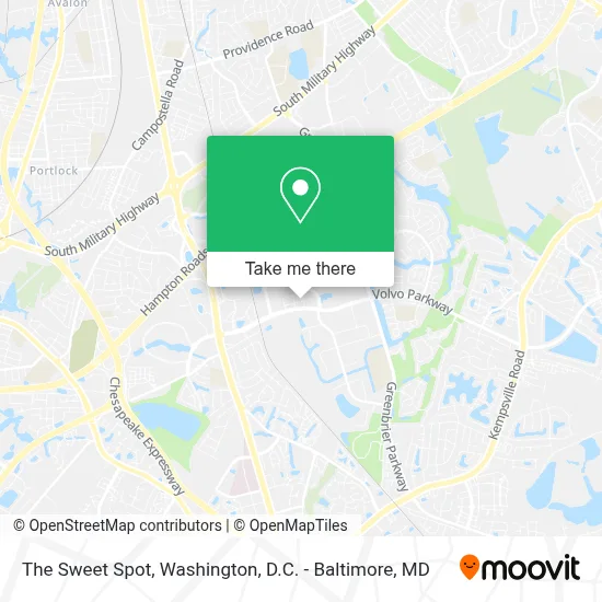 The Sweet Spot map