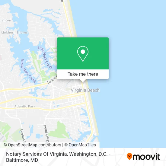 Notary Services Of Virginia map