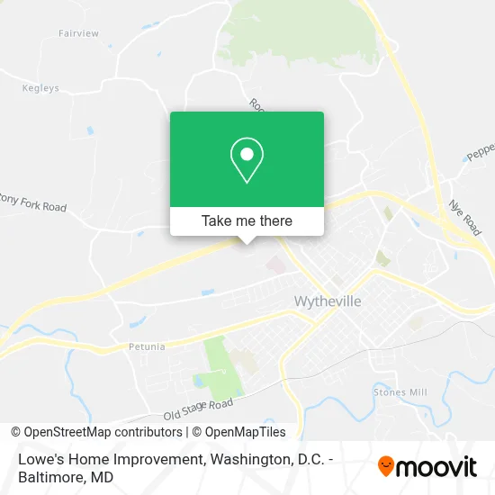 Lowe's Home Improvement map