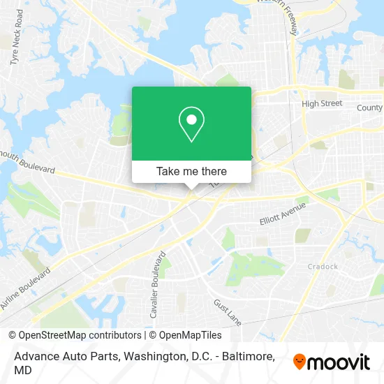 Advance Auto Parts map
