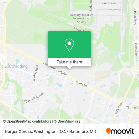 Burger Xpress map