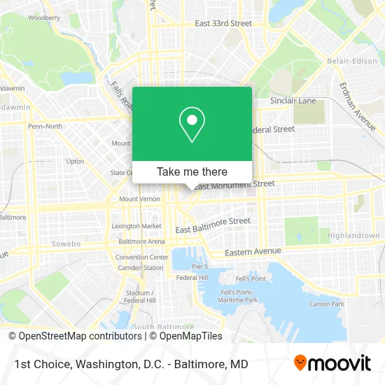 1st Choice map