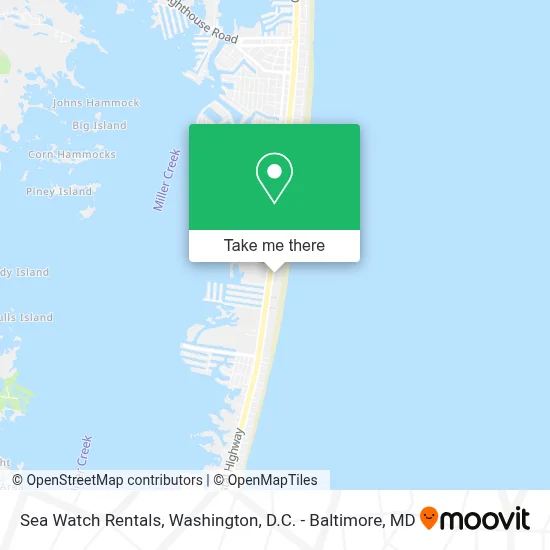 Sea Watch Rentals map