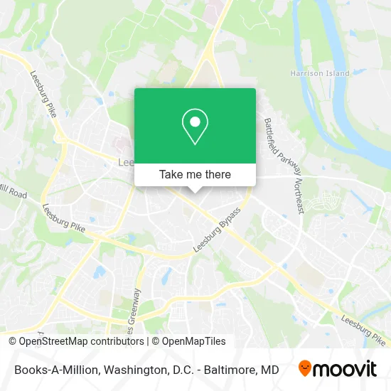 Books-A-Million map
