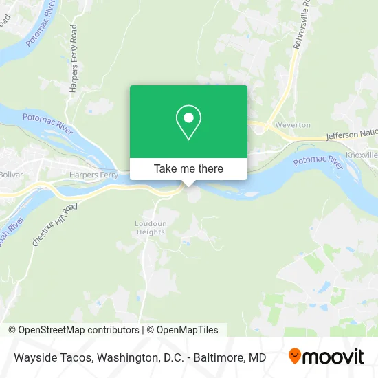 Wayside Tacos map