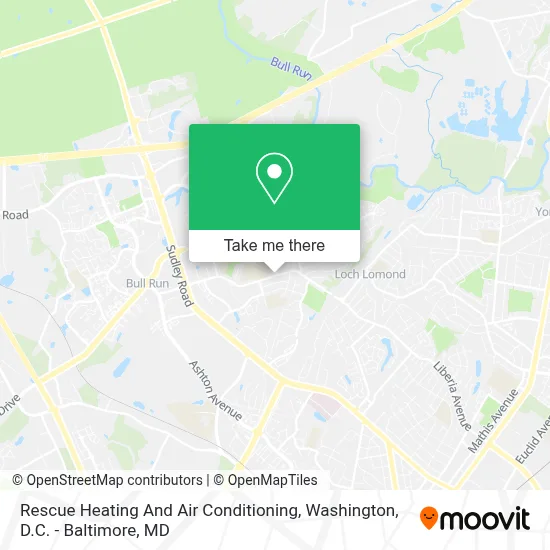 Rescue Heating And Air Conditioning map