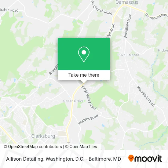 Allison Detailing map