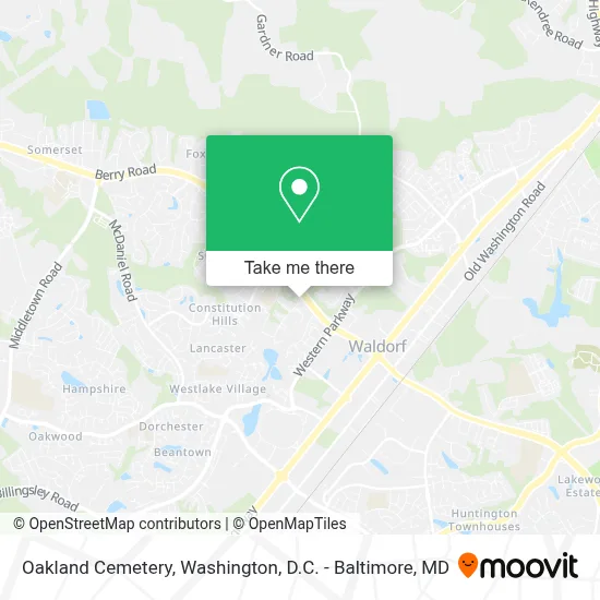 Oakland Cemetery map