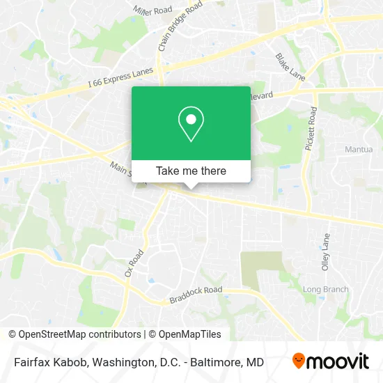 Fairfax Kabob map