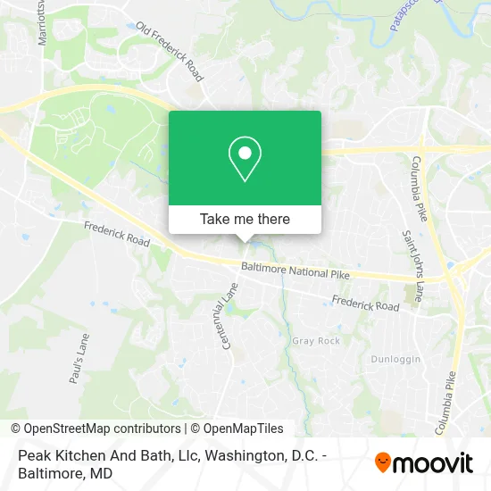 Peak Kitchen And Bath, Llc map