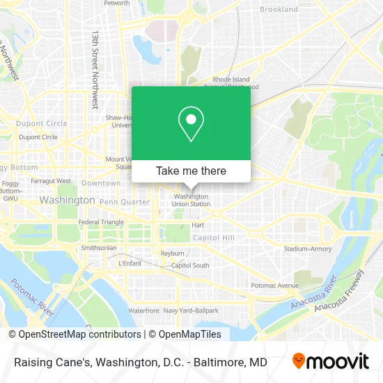 Raising Cane's map