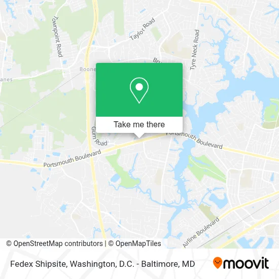 Fedex Shipsite map