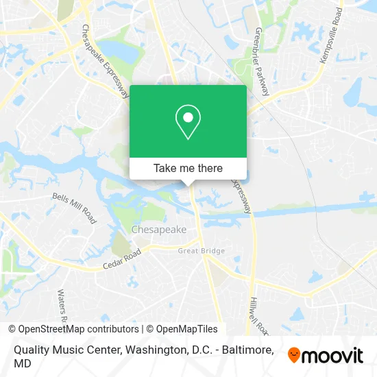 Quality Music Center map