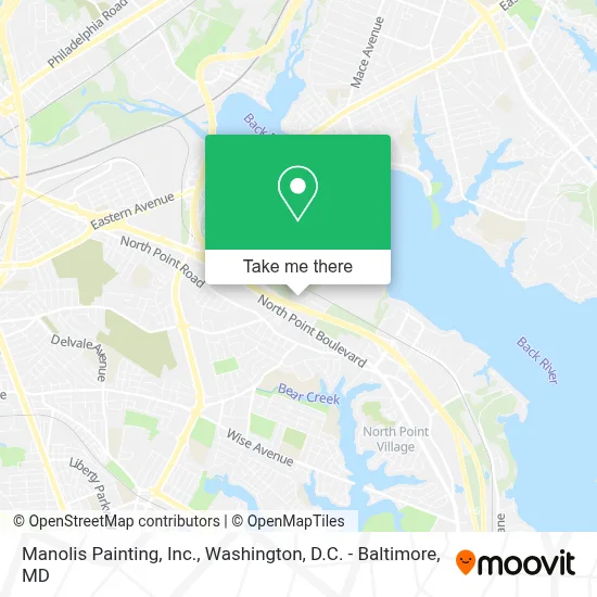 Manolis Painting, Inc. map