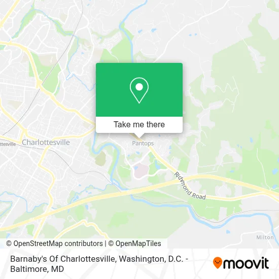 Barnaby's Of Charlottesville map