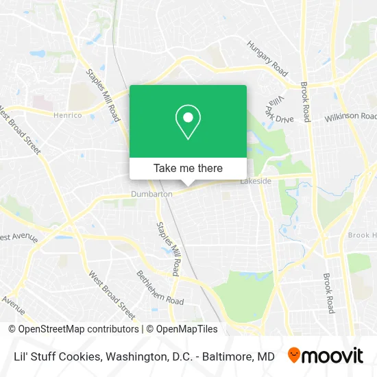 Lil' Stuff Cookies map
