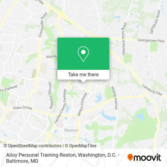 Alloy Personal Training Reston map
