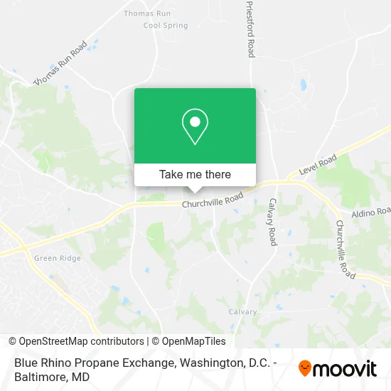 Blue Rhino Propane Exchange map
