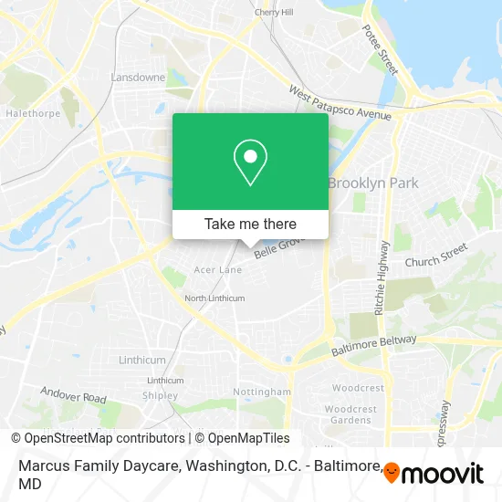 Marcus Family Daycare map