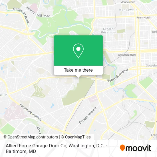 Allied Force Garage Door Co map
