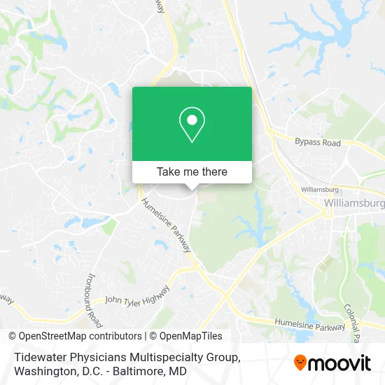 Tidewater Physicians Multispecialty Group map