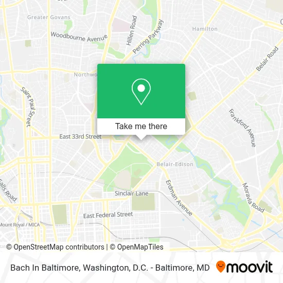 Bach In Baltimore map