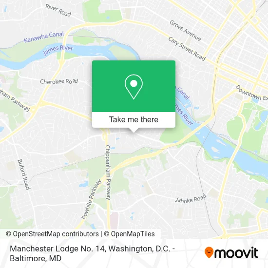 Manchester Lodge No. 14 map