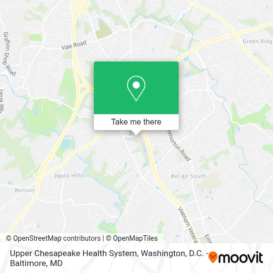 Upper Chesapeake Health System map