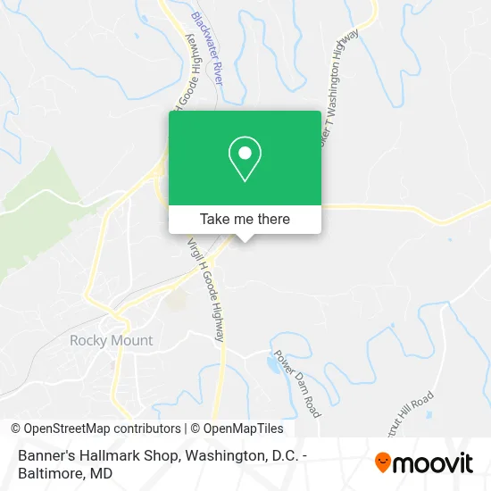 Banner's Hallmark Shop map