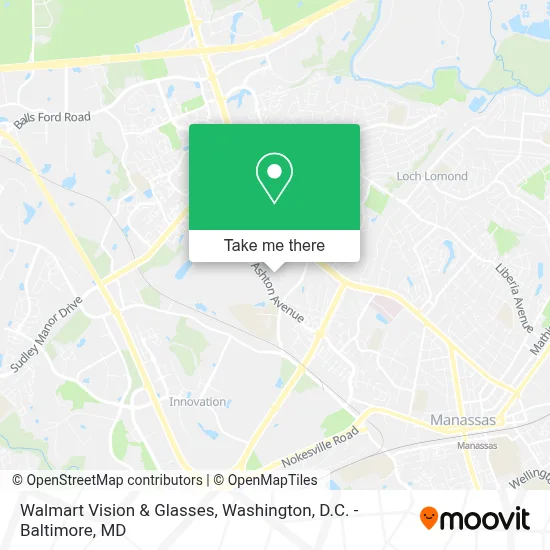 Walmart Vision & Glasses map