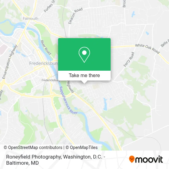 Roneyfield Photography map