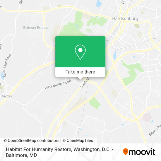 Habitat For Humanity Restore map