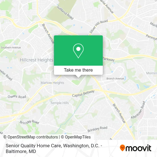 Senior Quality Home Care map
