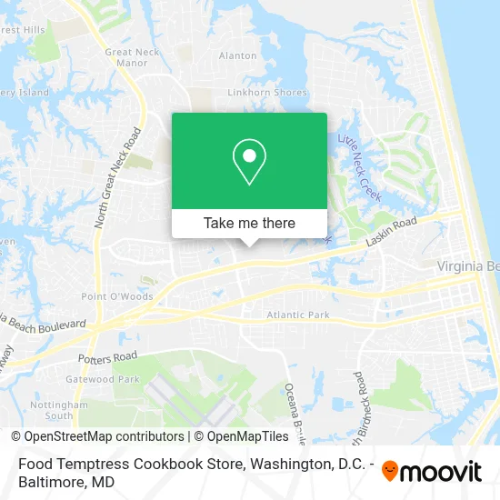 Food Temptress Cookbook Store map
