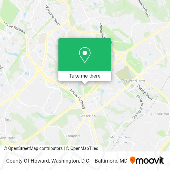 County Of Howard map