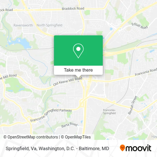 Springfield, Va map