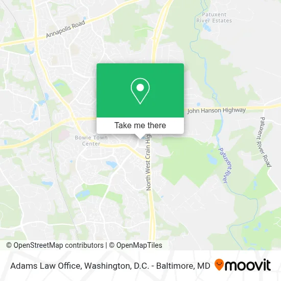 Adams Law Office map