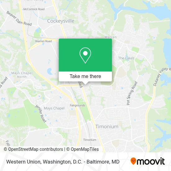 Western Union map