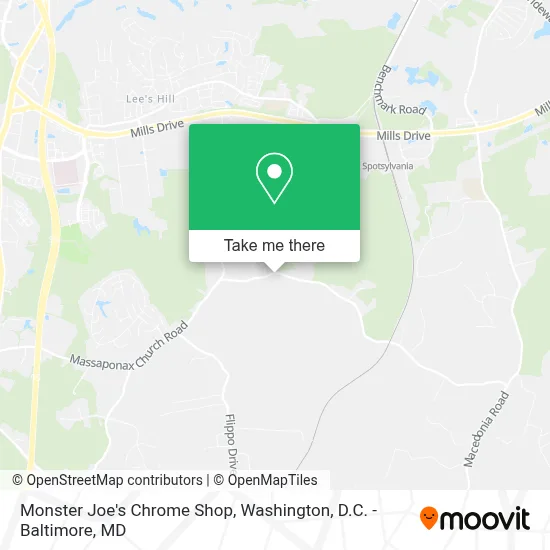 Monster Joe's Chrome Shop map