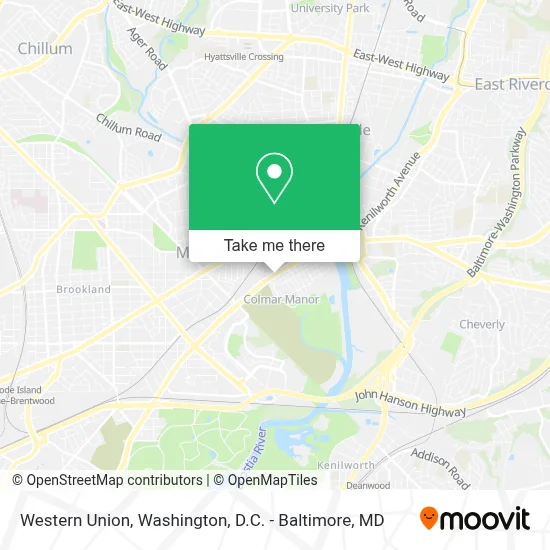 Western Union map