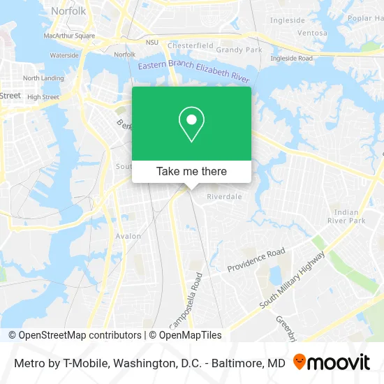 Metro by T-Mobile map