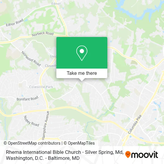 Rhema International Bible Church - Silver Spring, Md map
